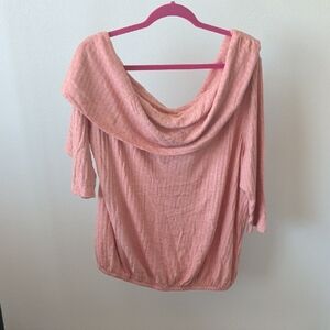 Lane Bryant Coral Knit Top